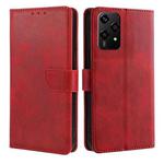 For Honor 200 Lite 5G Global Calf Texture Buckle Flip Leather Phone Case(Red)