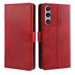 For Sony Xperia 1 VI Calf Texture Buckle Flip Leather Phone Case(Red)