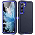 For Samsung Galaxy S24+ 5G Life Waterproof Rugged Phone Case(Dark Blue + Royal Blue)