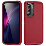 For Samsung Galaxy A36 5G Life Waterproof Rugged Phone Case(Red + Black)