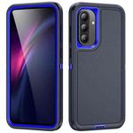 For Samsung Galaxy A56 5G Life Waterproof Rugged Phone Case(Dark Blue + Royal Blue)