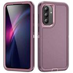 For Samsung Galaxy A56 5G Life Waterproof Rugged Phone Case(Purple + Pink)