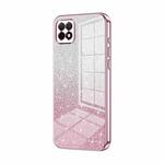 For Huawei Enjoy 20 / nova Y60 Gradient Glitter Powder Electroplated Phone Case(Pink)