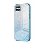 For Huawei Enjoy 20 / nova Y60 Gradient Glitter Powder Electroplated Phone Case(Blue)