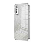 For Huawei Enjoy 20 Pro / Enjoy Z 5G Gradient Glitter Powder Electroplated Phone Case(Silver)