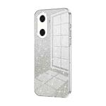 For Huawei Enjoy 60 Gradient Glitter Powder Electroplated Phone Case(Transparent)