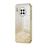 For Huawei Mate 30 Gradient Glitter Powder Electroplated Phone Case(Gold)