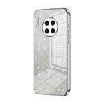 For Huawei Mate 30 Pro Gradient Glitter Powder Electroplated Phone Case(Silver)