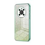 For Huawei Mate 40 Gradient Glitter Powder Electroplated Phone Case(Green)