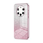 For Huawei Mate 40 RS  Gradient Glitter Powder Electroplated Phone Case(Pink)