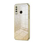 For Huawei nova 4e / P30 lite Gradient Glitter Powder Electroplated Phone Case(Gold)