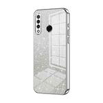 For Huawei nova 4e / P30 lite Gradient Glitter Powder Electroplated Phone Case(Silver)