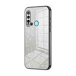 For Huawei nova 5i / P20 lite 2019 Gradient Glitter Powder Electroplated Phone Case(Black)