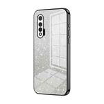 For Huawei nova 6 Gradient Glitter Powder Electroplated Phone Case(Black)