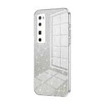 For Huawei nova 7 Pro Gradient Glitter Powder Electroplated Phone Case(Transparent)