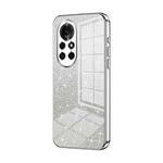 For Huawei nova 8 Pro Gradient Glitter Powder Electroplated Phone Case(Silver)