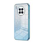 For Huawei nova 8i / Honor 50 Lite Gradient Glitter Powder Electroplated Phone Case(Blue)