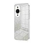 For Huawei nova 11 Gradient Glitter Powder Electroplated Phone Case(Transparent)