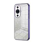 For Huawei nova 11 Pro / 11 Ultra Gradient Glitter Powder Electroplated Phone Case(Purple)
