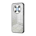 For Huawei nova Y90 / Enjoy 50 Pro Gradient Glitter Powder Electroplated Phone Case(Black)
