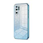 For Huawei P30 Pro Gradient Glitter Powder Electroplated Phone Case(Blue)