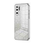 For Huawei P30 Pro Gradient Glitter Powder Electroplated Phone Case(Silver)