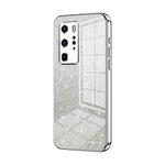 For Huawei P40 Pro Gradient Glitter Powder Electroplated Phone Case(Silver)