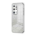 For Huawei P40 Pro+ Gradient Glitter Powder Electroplated Phone Case(Silver)