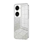 For Huawei nova 12 SE Gradient Glitter Powder Electroplated Phone Case(Transparent)