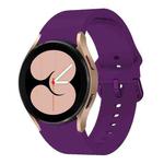For Samsung Galaxy Watch 6 / 6 Classic Colorful Buckle Silicone Sport Watch Band(Dark Purple)
