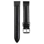 For Garmin Fenix 7X 26mm Plain Weave Genuine Leather Watch Band(Black)