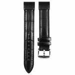 For Garmin Fenix 7 22mm Bamboo Joint Texture Genuine Leather Watch Band(Bamboo Black)