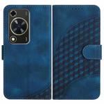 For Huawei Enjoy 70 YX0060 Elephant Head Embossed Phone Leather Case with Lanyard(Royal Blue)