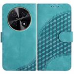 For Huawei nova 12i Elephant Head Embossed Phone Leather Case with Lanyard(Light Blue)