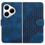 For Huawei Pura 80 5G Elephant Head Embossed Phone Leather Case with Lanyard(Royal Blue)