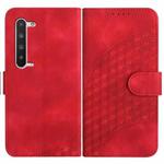 For Sharp Aquos R5G YX0060 Elephant Head Embossed Phone Leather Case with Lanyard(Red)