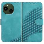 For Sharp Aquos R10 Elephant Head Embossed Phone Leather Case with Lanyard(Light Blue)