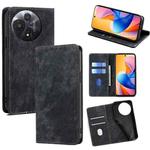 For TCL 60R 5G RFID Anti-theft Brush Magnetic Leather Phone Case(Black)