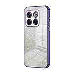 For OnePlus 10T / Ace Pro Gradient Glitter Powder Electroplated Phone Case(Purple)