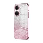 For OnePlus Ace 2V / Nord 3 Gradient Glitter Powder Electroplated Phone Case(Pink)