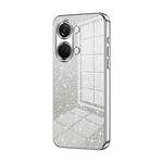 For OnePlus Ace 2V / Nord 3 Gradient Glitter Powder Electroplated Phone Case(Silver)