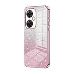 For OnePlus Nord CE 3 Lite / Nord N30 Gradient Glitter Powder Electroplated Phone Case(Pink)