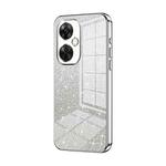 For OnePlus Nord CE 3 Lite / Nord N30 Gradient Glitter Powder Electroplated Phone Case(Silver)