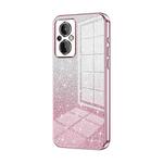 For OnePlus Nord N20 5G Gradient Glitter Powder Electroplated Phone Case(Pink)