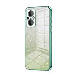 For OnePlus Nord N20 5G Gradient Glitter Powder Electroplated Phone Case(Green)