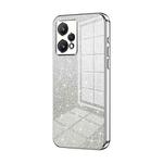 For Realme 9 Pro+ / Narzo 50 Pro Gradient Glitter Powder Electroplated Phone Case(Silver)