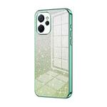 For Realme 9i 5G / 10 5G / 10T Gradient Glitter Powder Electroplated Phone Case(Green)