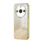 For Realme 11 Pro / 11 Pro+ Gradient Glitter Powder Electroplated Phone Case(Gold)