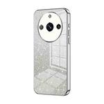 For Realme 11 Pro / 11 Pro+ Gradient Glitter Powder Electroplated Phone Case(Silver)