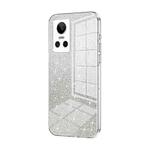 For Realme GT Neo 3 Gradient Glitter Powder Electroplated Phone Case(Transparent)